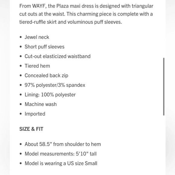 WAYF Plaza Cutout Puff Sleeve Tiered Maxi Dress Animal Print - Picture 8 of 10
